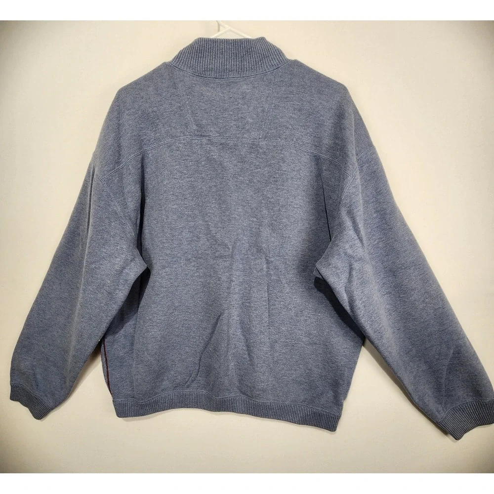 Tommy Bahama Men's 1/4 Zip Casual Knit Sweater Pullover Blue Size L - Picture 7 of 7